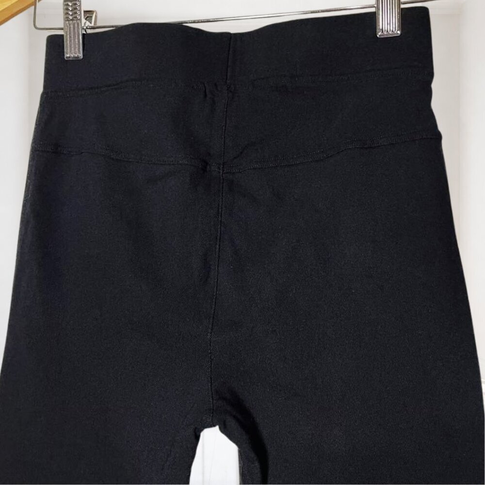 Julia Faux Leather Moto Pull On Pants S/M Black Edgy Minimalist Biker Leggings - Picture 7 of 12